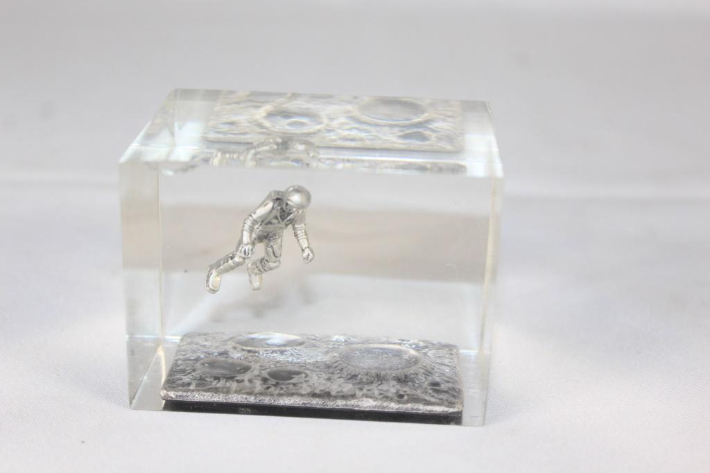 Acrylic Paperwight  Astrounaut Floating Apollo 11? (1 of 4)