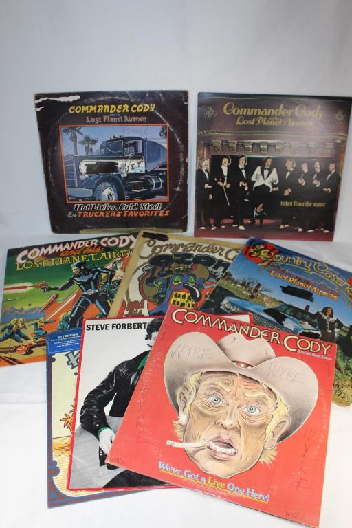 VTG Albums - Commander Cody, Steve Forbert etc: as pictured