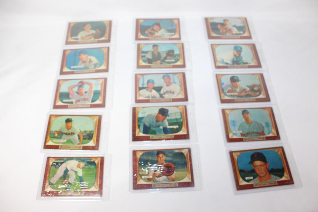 Lot of 15 Vintage Bowman Baseball Cards: Includes: Lary, Staley, Robinson, Hughes, Maxwell, Batts, Williams, Bob Shantz & Bill Shantz, Westrum, Regalado, Klaus, Brideweser, Klippstein, Houtteman, Nieman