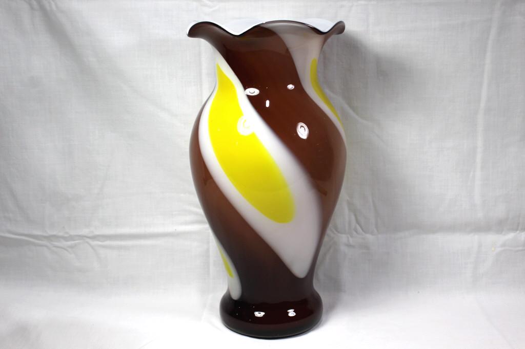 Multi-Colored Art Glass Vase (1 of 3)
