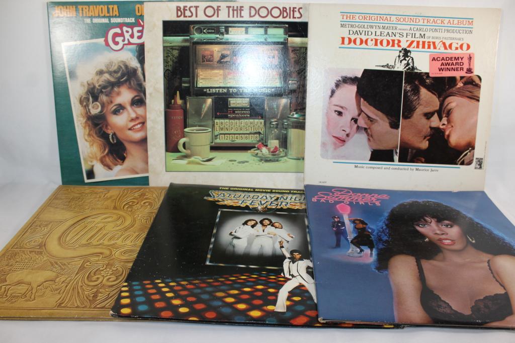 MISC. LOT OF RECORDS, GREASE SOUNDTRACK, CHICAGO (1 of 1)