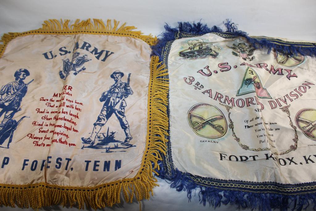 2 US ARMY PILLOW CASES, CAMP FORREST & FORT KNOX (1 of 3)