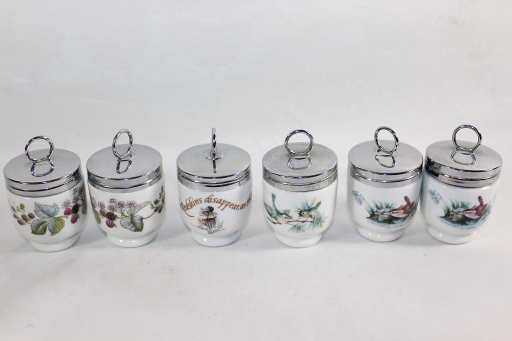 6 ROYAL WORCESTER PORCELAIN EGG CODDLER (1 of 7)