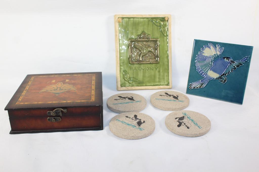 Lot of Ceramic Tiles, Coasters Etc. (1 of 5)