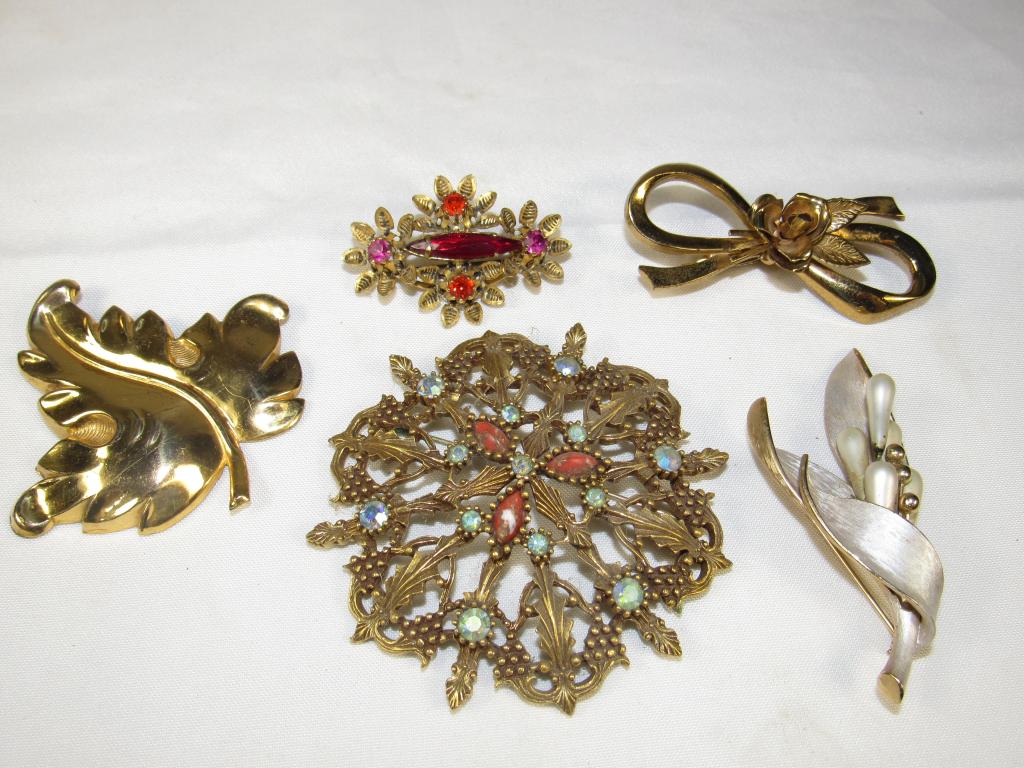 Signed Brooches - Sterling Craft by Coro and more: Coro, Kramer, Austria, Emmons