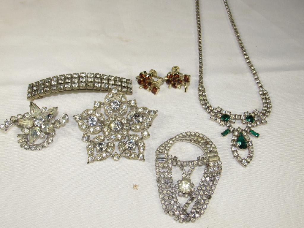 Signed Vintage Rhinestone Jewelry - kramer: Kramer, Austria, Bogoff, etc