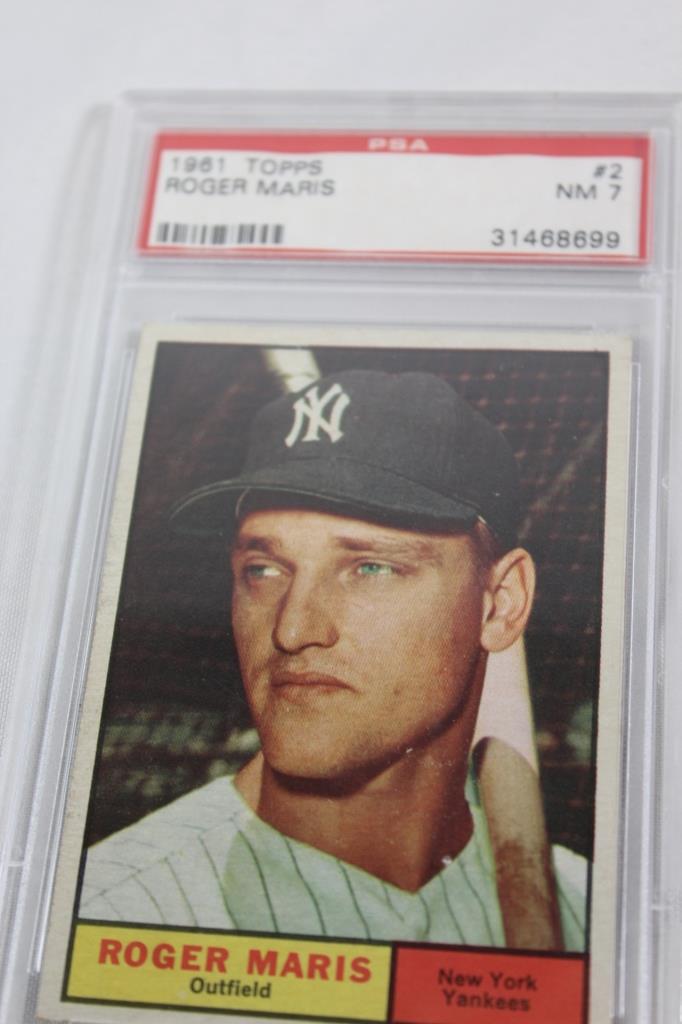 1961 TOPPS ROGER MARIS #2 PSA 7 (1 of 2)