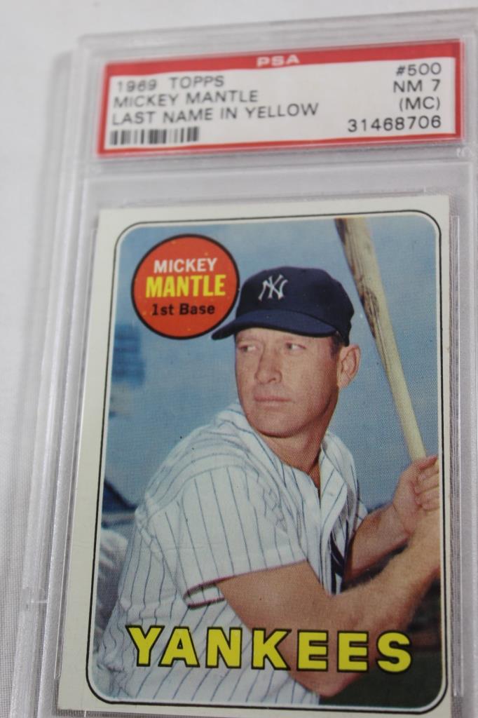 1969 TOPPS MICKEY MANTLE #500 PSA 7 (1 of 2)