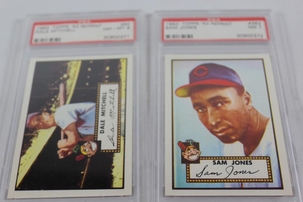 LOT OF 2 BASEBALL CARD REPRINTS SAM JONES ETC. (1 of 5)