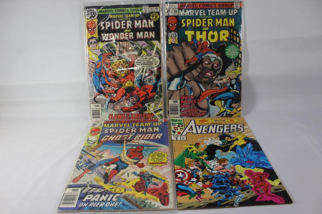 LOT OF 4 MARVEL COMIC BOOKS-SPIDERMAN ETC. (1 of 3)