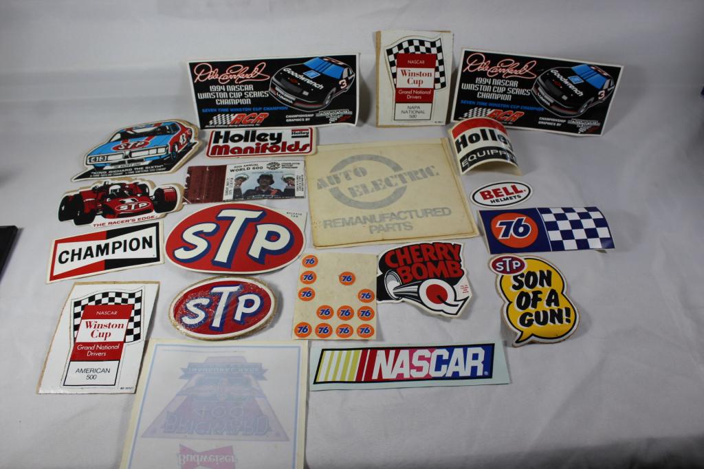 MISC. LOT OF NASCAR RELATED STICKERS (1 of 5)