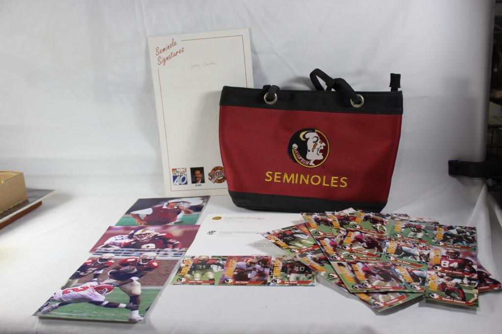 MISC. FSU LOT. PURSE, CARDS, ETC. (1 of 7)