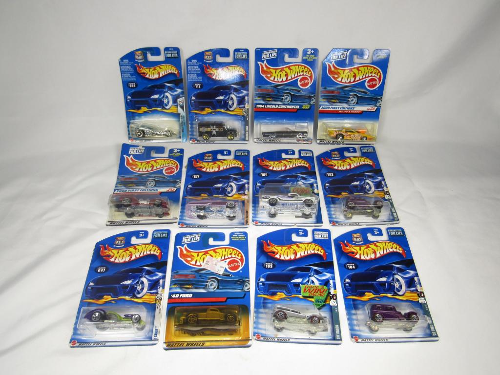Lot of 12 - Hot Wheels in Blister Packs: unopened blister packs