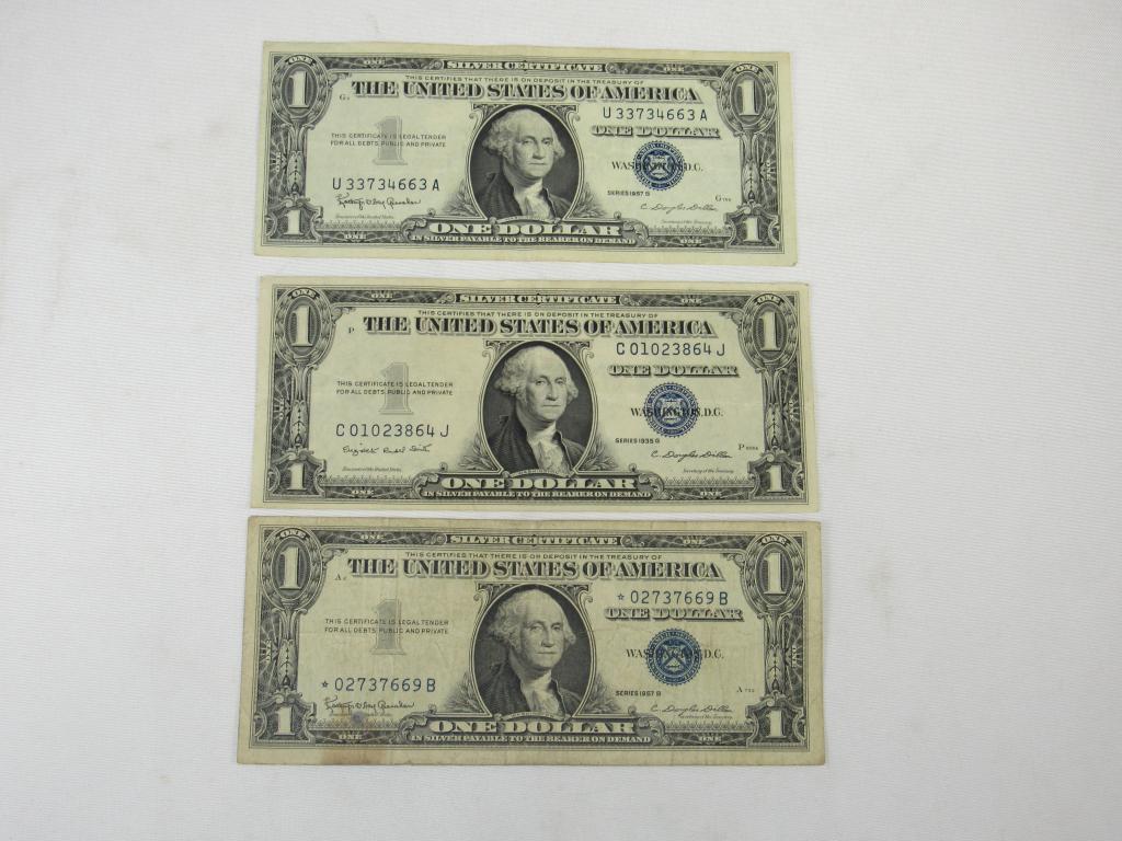 Pair -1957B Silver Certificate  - 1 Star Note (1 of 2)