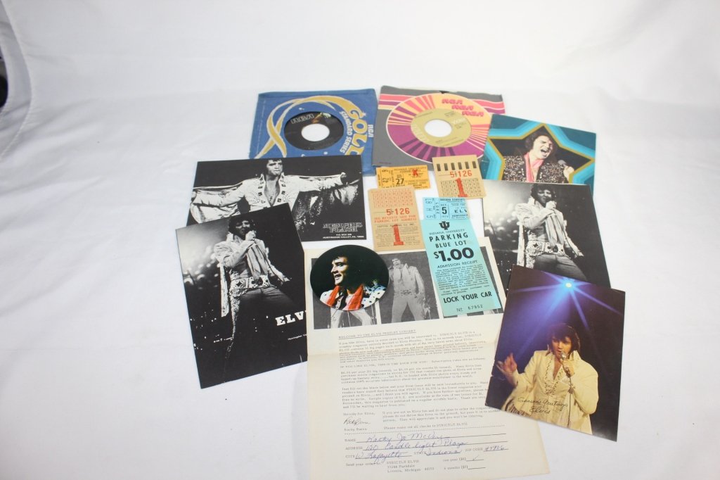 Elvis Presley Lot - Tickets, Records etc (1 of 5)