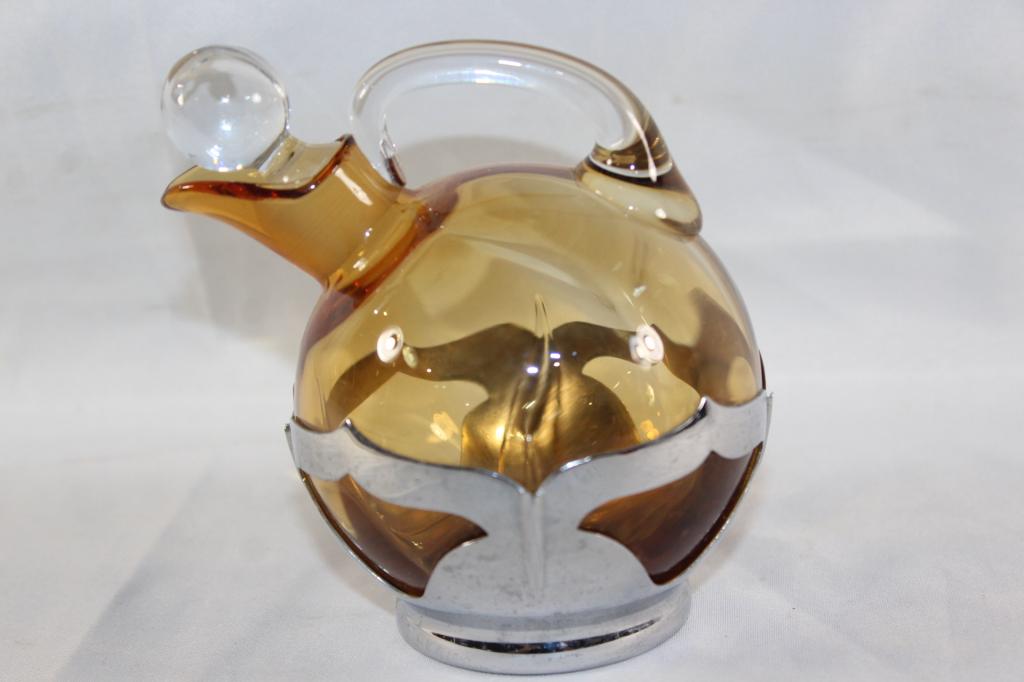 VINTAGE FARBER BROS KROME KRAFT CAMBRIDGE CRUET (1 of 2)