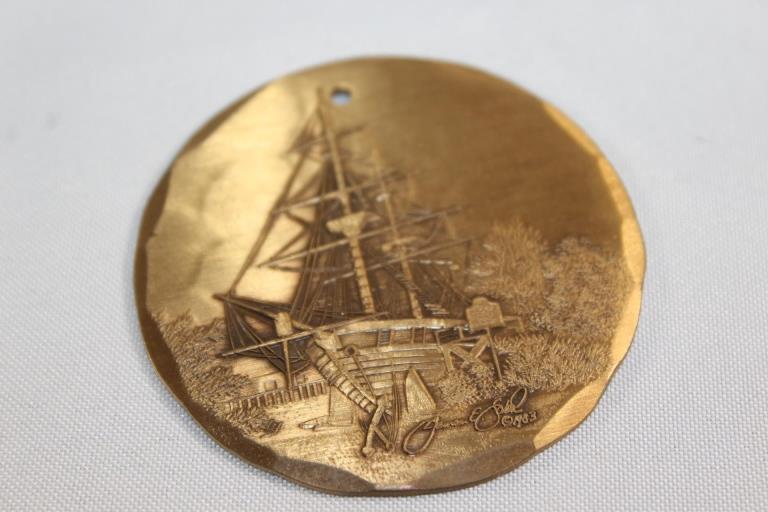 WENDELL AUGUST BRONZE USA SIGNED JAMES E SABOL (1 of 2)