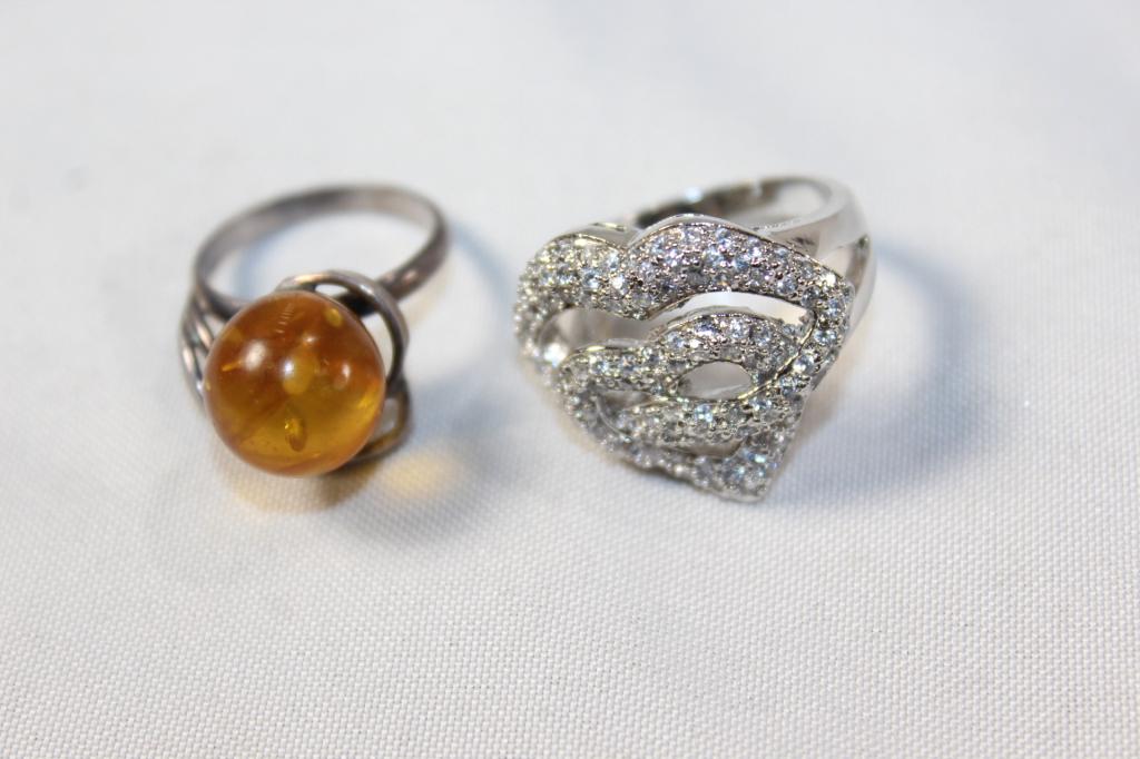 2 PC. 925 STAMPED RINGS (1 of 1)