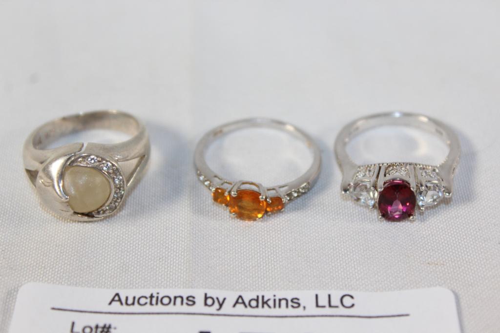 3 PC. 925 STAMPED RINGS (1 of 1)
