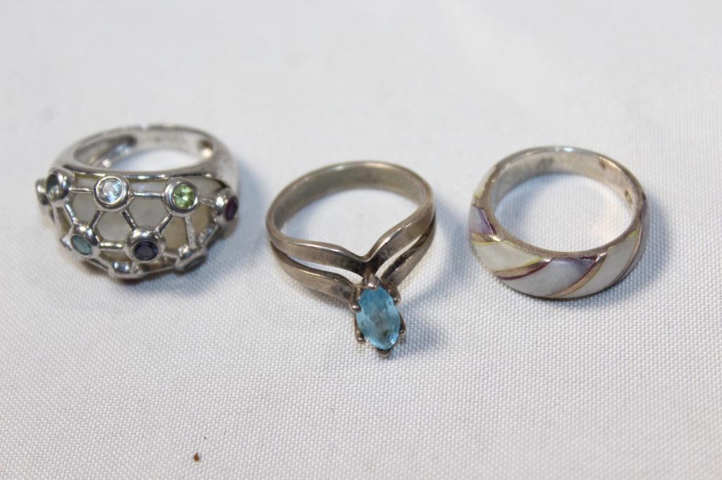 3 PC. STAMPED 925 RINGS (1 of 2)