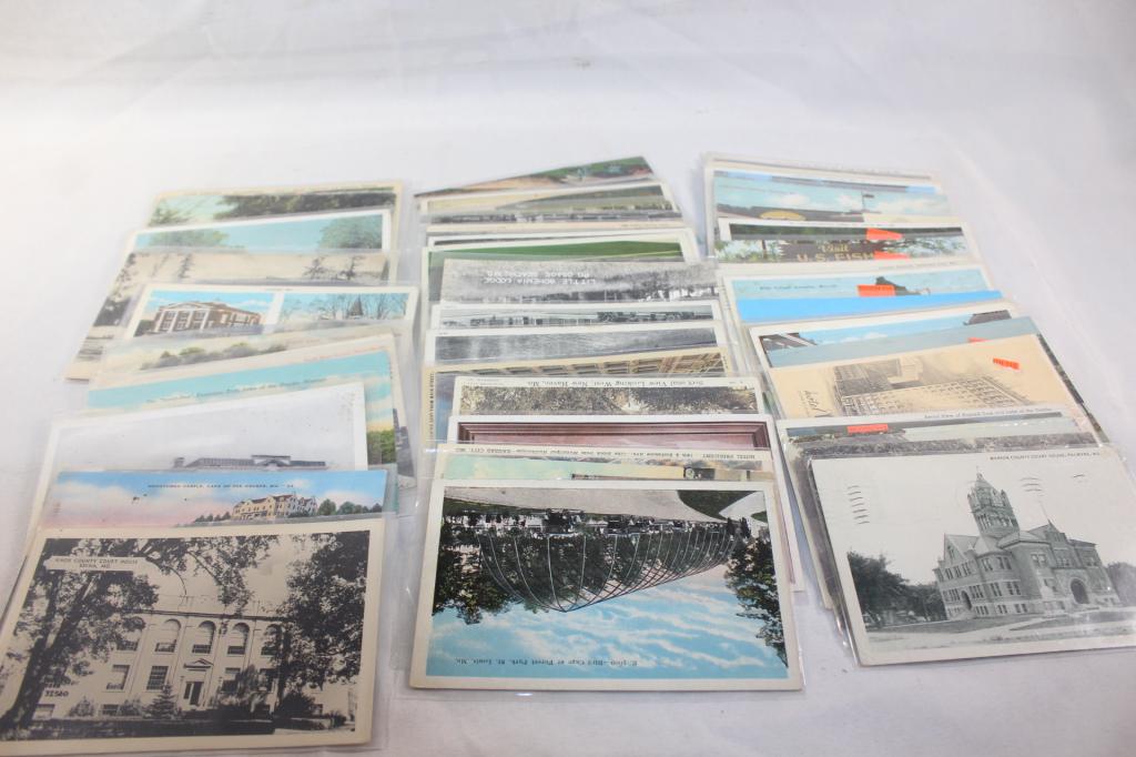 51 PC EPHEMRA VINTAG/ANTIQUE MIX POSTCARDS LOT (1 of 4)