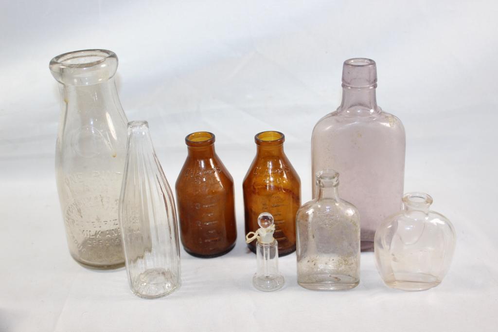 7 PC. VINTAGE BOTTLE LOT (1 of 5)