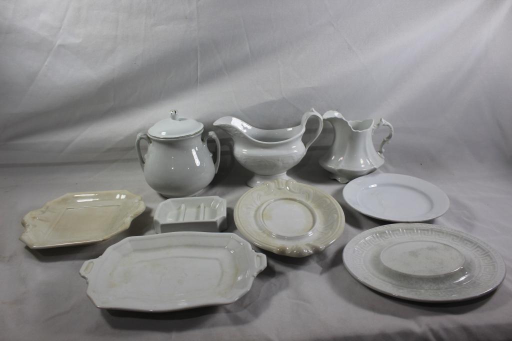 10 PC. WHITE IRONSTONE LOT (1 of 9)