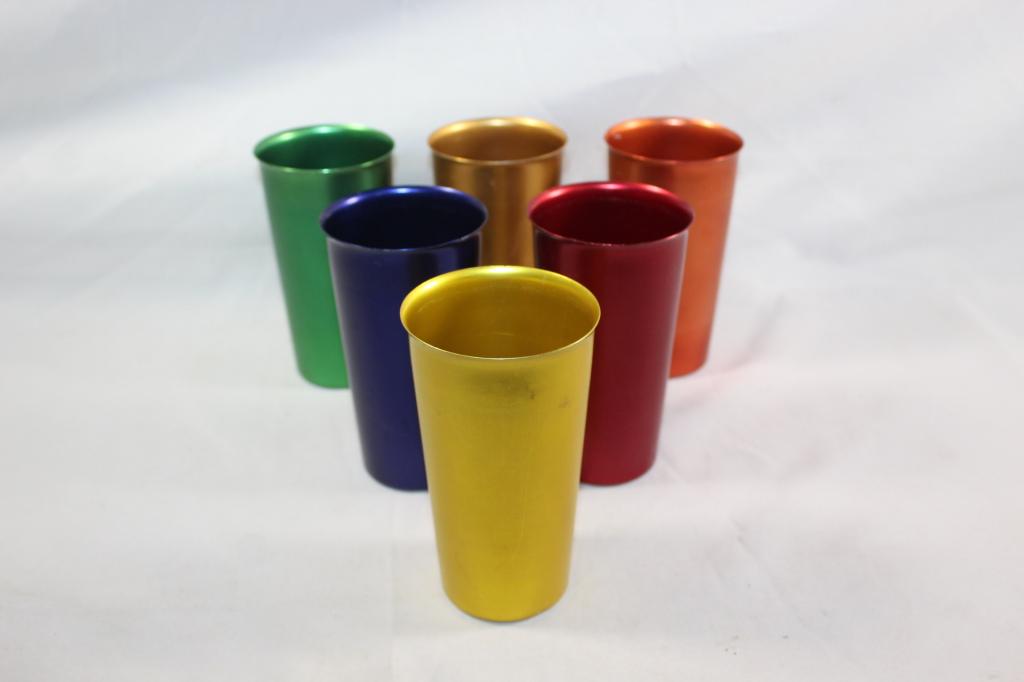 ASSORTED RETRO METAL CUPS/TUMBLERS (1 of 2)