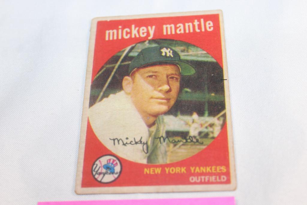 1959 Mickey Mantle Card #10 Ungraded (1 of 2)
