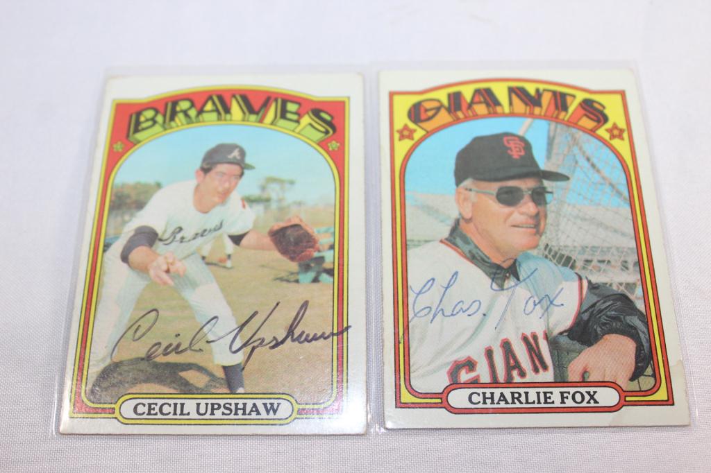 2 PC Baseball Card Lot Signed (1 of 3)