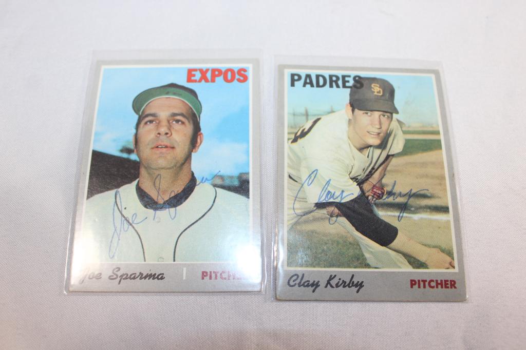 2 PC Topps Card Lot Signed (1 of 2)