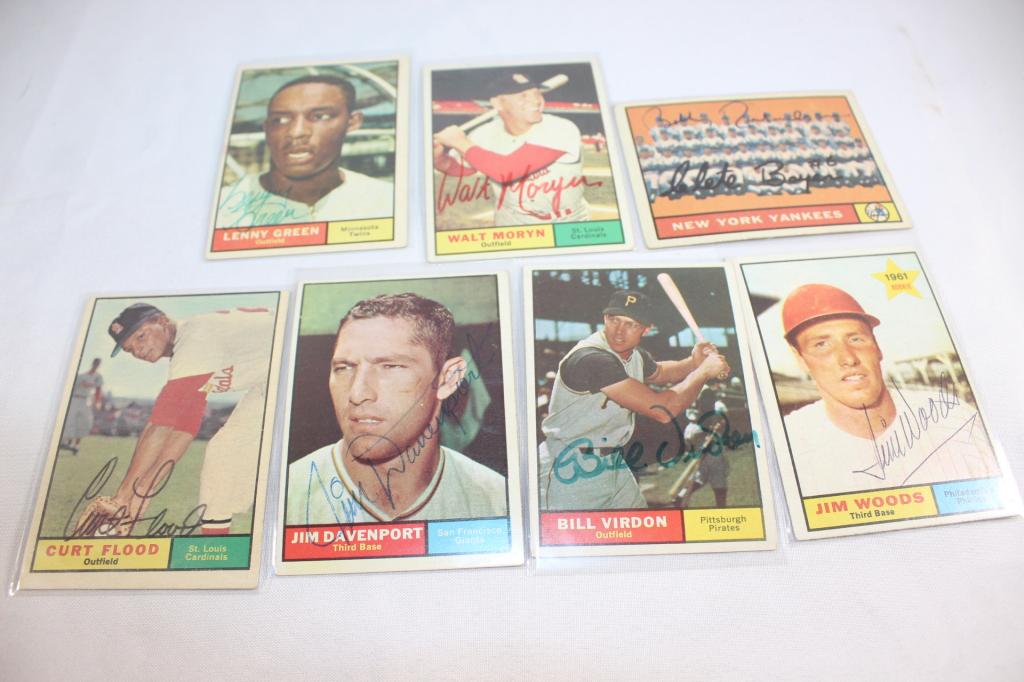 7 PC Topps Card Lot Signed (1 of 9)