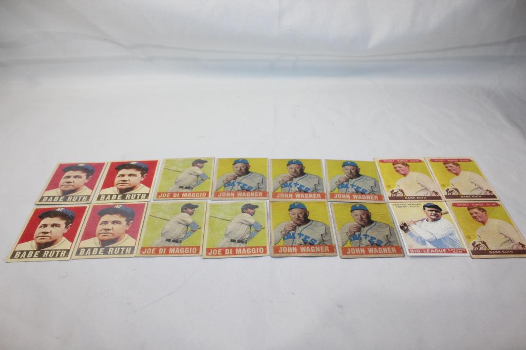 16 PC. CHEWING GUM BASEBALL CARDS LOT - repop? (1 of 5)