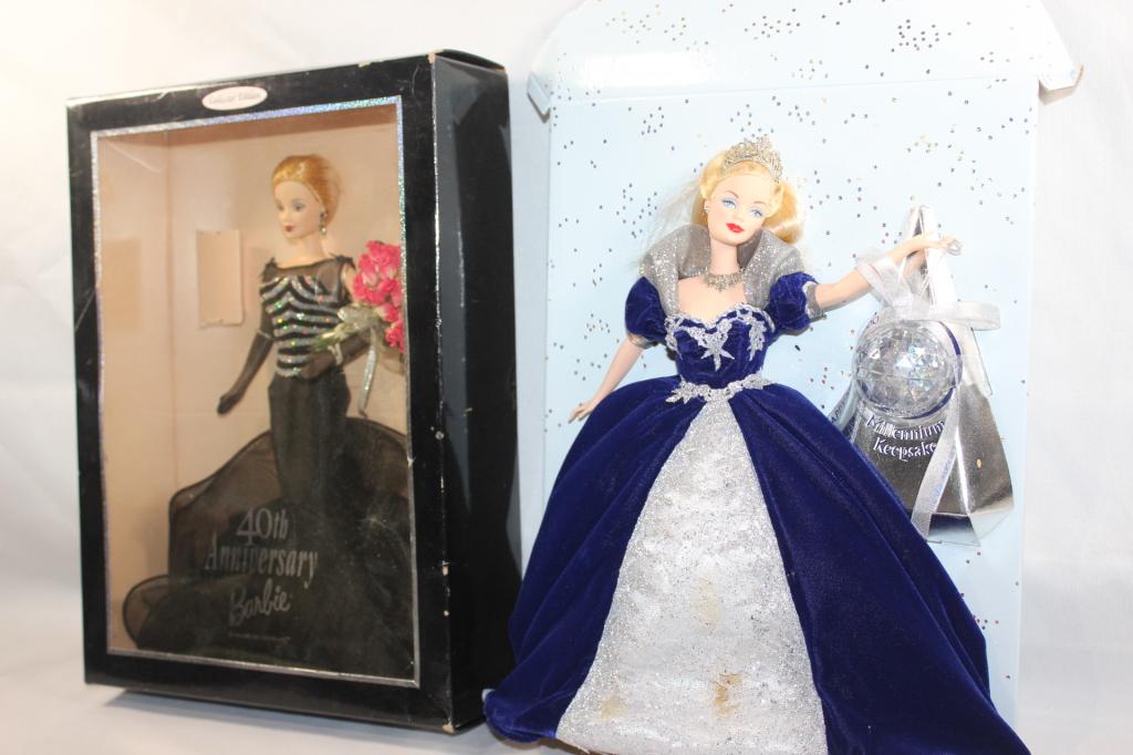 2 COLLECTIBLE DOLLS- 2000 MILLENNIUM BARBIE, ETC. (1 of 3)