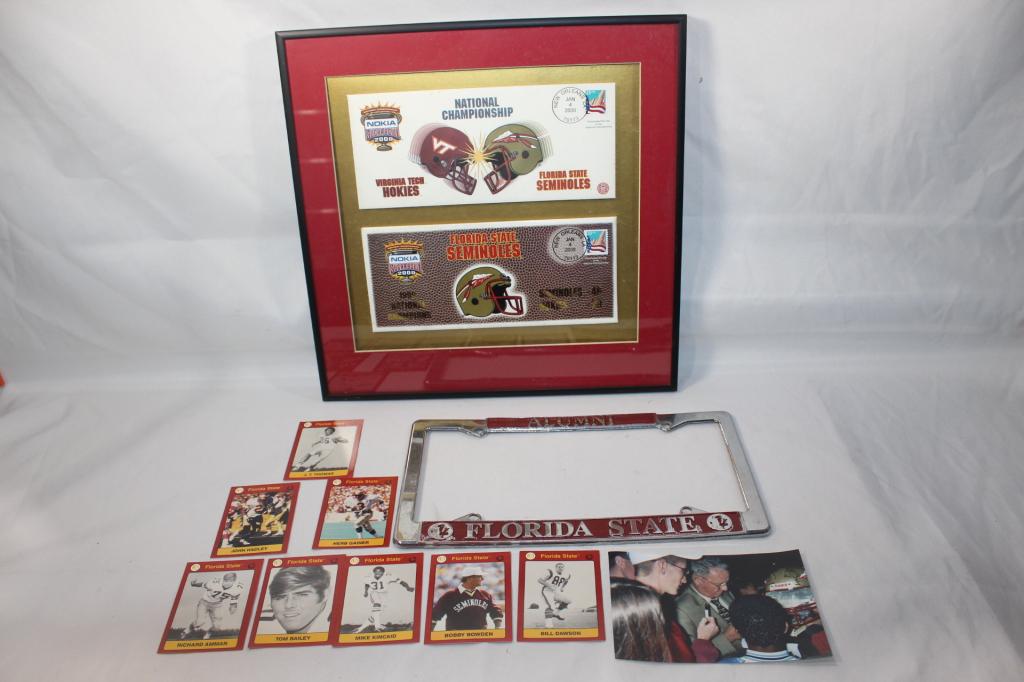 FLORIDA STATE SEMINOLES LOT- CARDS, PICTURES, ETC (1 of 7)