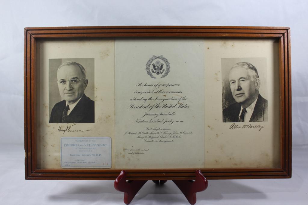 1949 INAUGURATION OF PRESIDENT TRUMAN INVITATION (1 of 5)