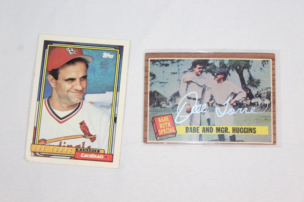 Joe Torre and Babe Ruth and Mgr. Huggins Cards (1 of 3)