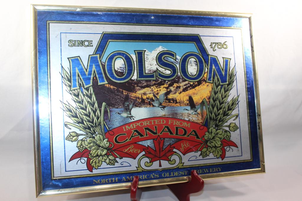 VINTAGE MOLSON  BEER SIGN (1 of 4)