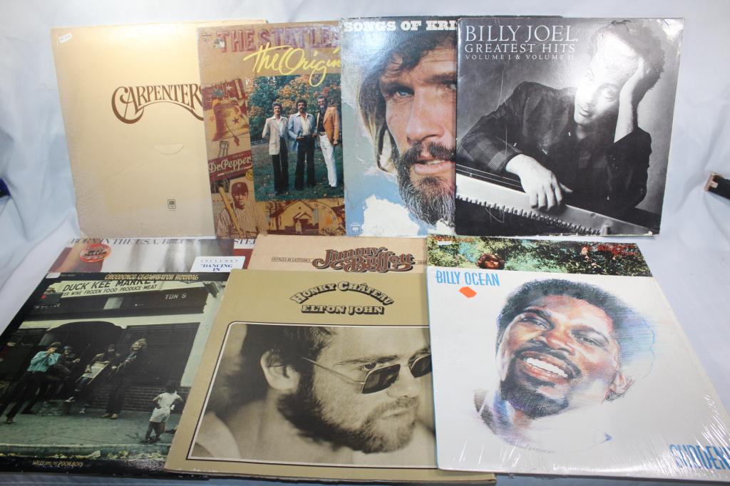 10 ALBUM LOT- CARPENTERS, ELTON JOHN, ETC.: HONKY CHATEAU- ELTON JOHN, CARPENTERS, BILLY JOEL GREATEST HITS VOL 1 & 2 ETC.