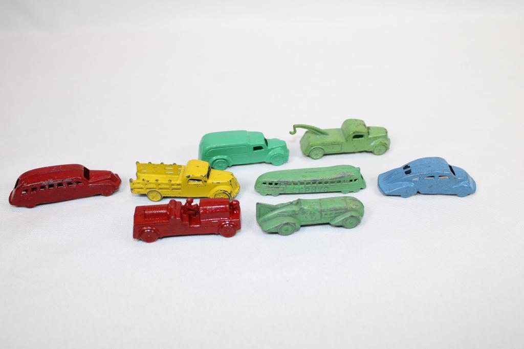 1930s Cracker Jack Metal Toy Cars - Lot of 8 (1 of 7)