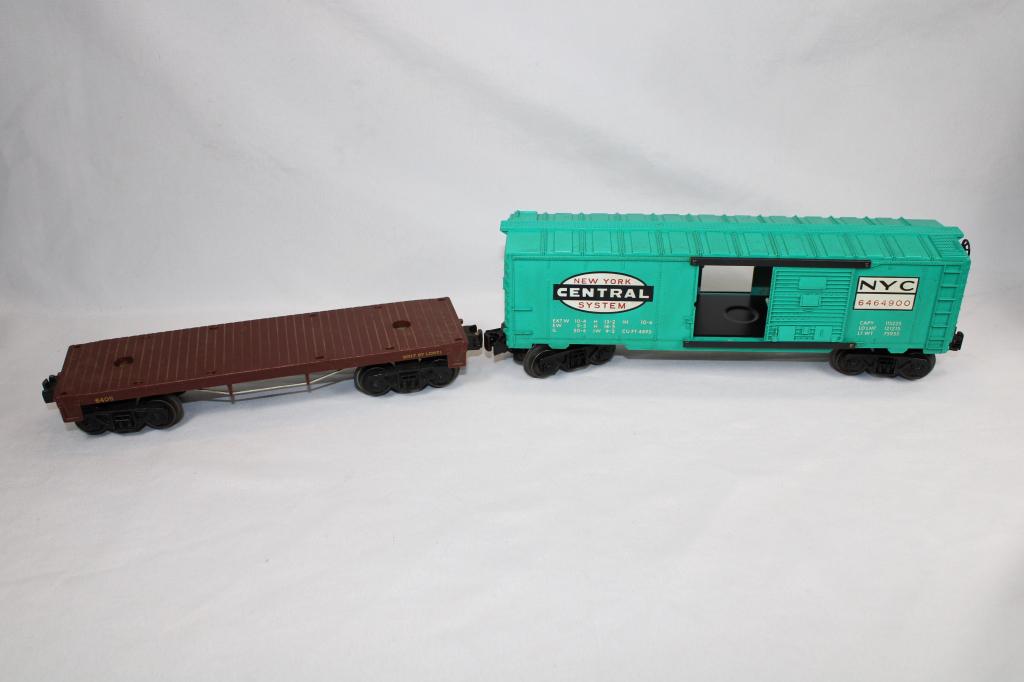 Lionel Train Cars -NY Central System, and Flat Car (1 of 4)