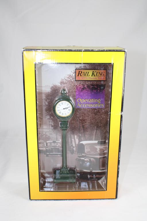 Rail King MTH Electric Train Clock in Box (1 of 2)