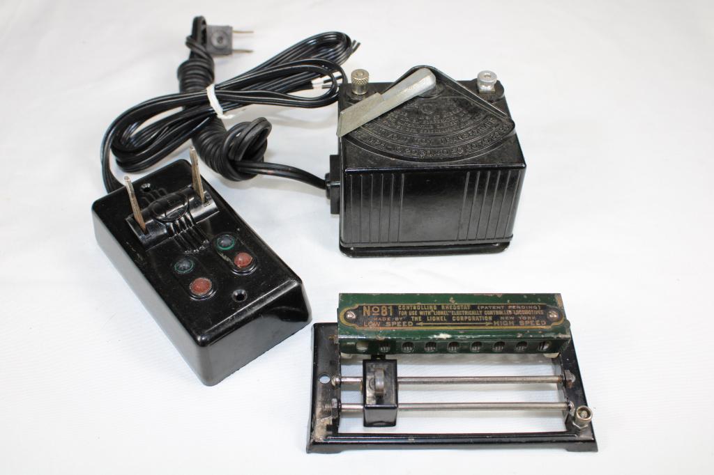 Lionel Transformer, Rheostat, Switch (1 of 4)