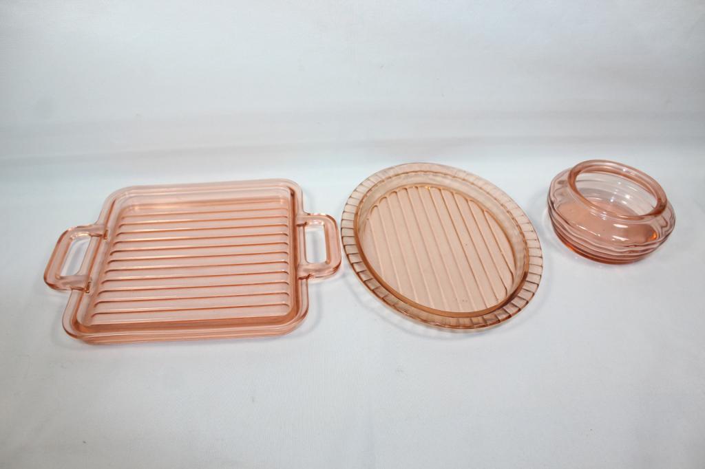 3 PC Depression Glass lot (1 of 4)