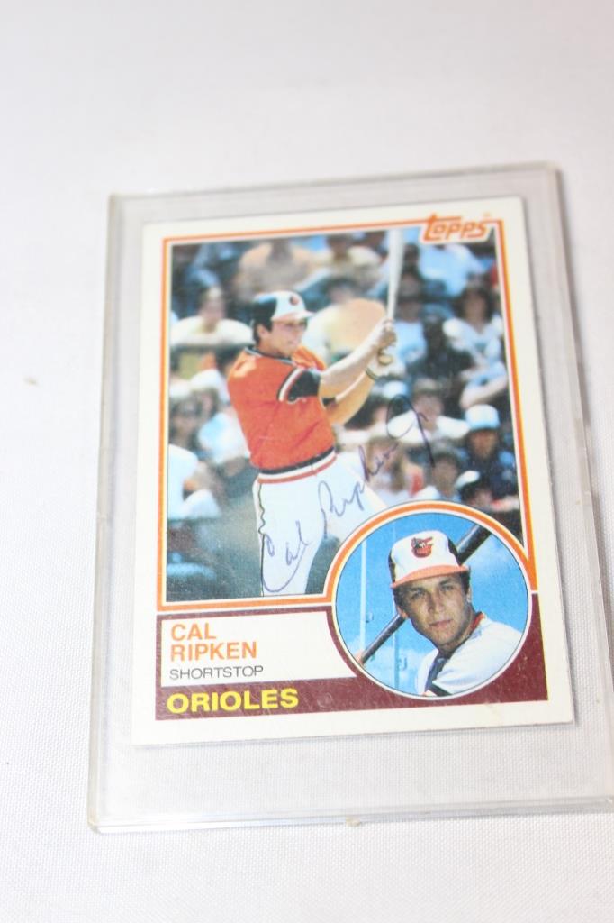 1983 Topps 163 Cal Ripken Jr. Signed Card (1 of 2)
