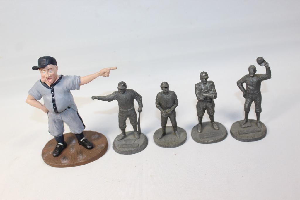 5 1979 Signature Miniatures- Willy Mays, Babe, etc: Babe Ruth, Willy Mays, Rogers Hornsby, Lou Gehrig, etc. as pictured