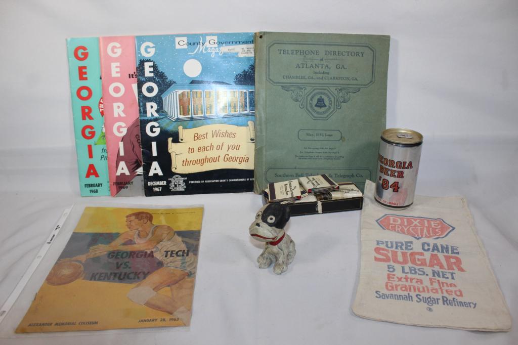 Misc. Georgia Ephemera Lot- Magazines, beer, etc (1 of 7)