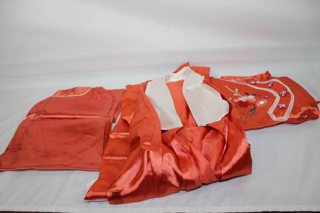 Vintage Orange Japanese Outfit- childs large? (1 of 6)
