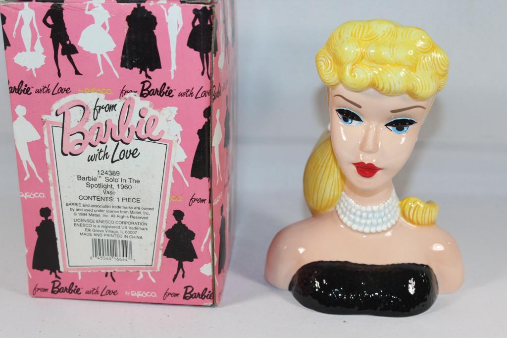 FROM BARBIE W/LOVE SOLO IN THE SPOTLIGHT VASE: IN THE BOX. AS PICTURED