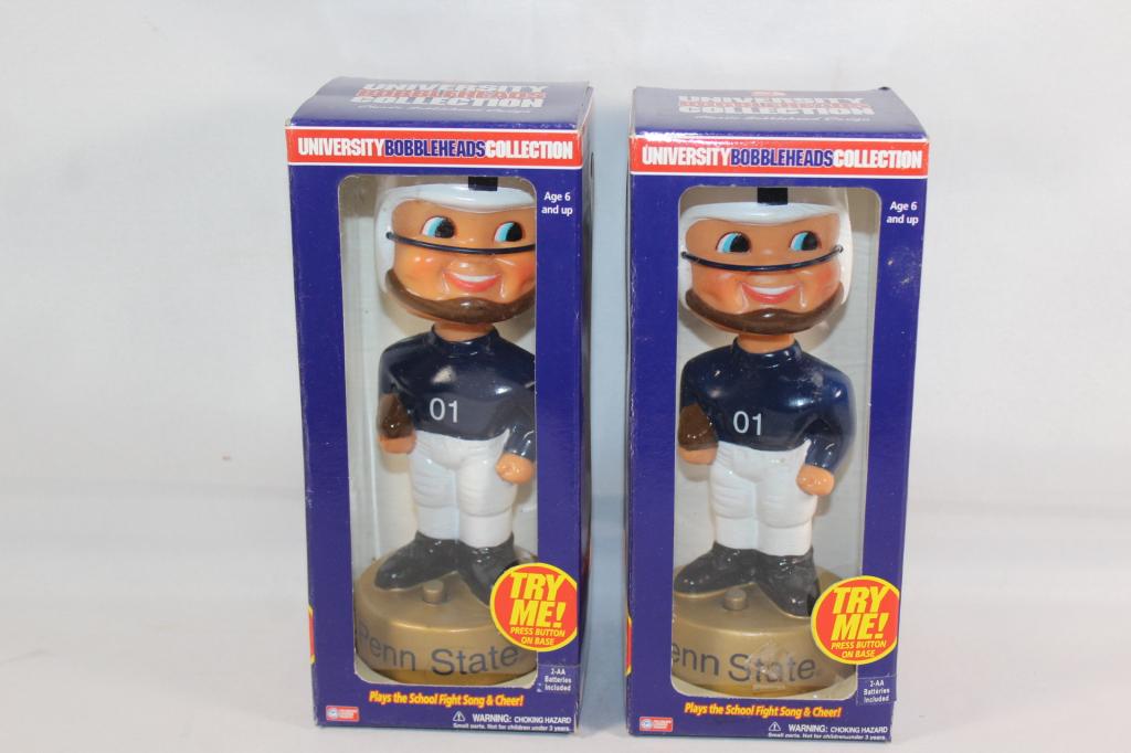 2 PENN STATE TALKING UNIVERSITY BOBBLE HEAD (1 of 3)